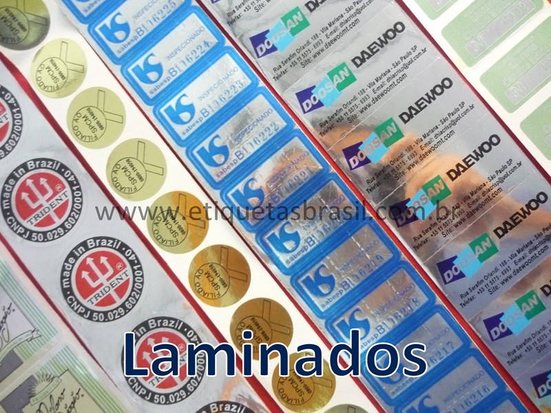 etiquetas adesivas laminadas